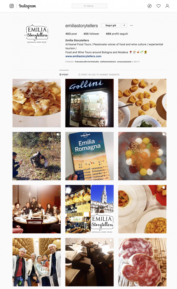 Emilia Storytellers Instagram